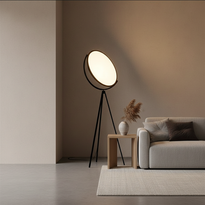 Nocturna | Modern Adjustable Black Metal Tripod Floor Lamp