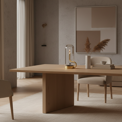 Luminara | Stylish Portable Glass Dome Battery Operated Table Lamp