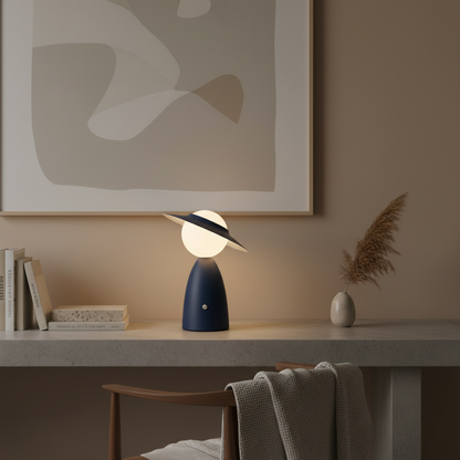 ScarecrowGlow | Whimsical Cordless LED Accent Table Lamp for Bedside Use