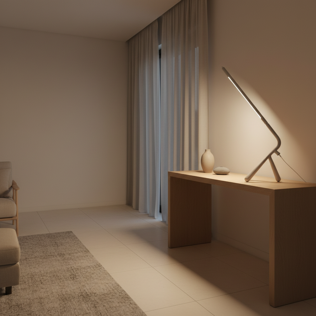 Trilux | Modern Minimalist Three-Legged LED Table Lamp for Bedroom