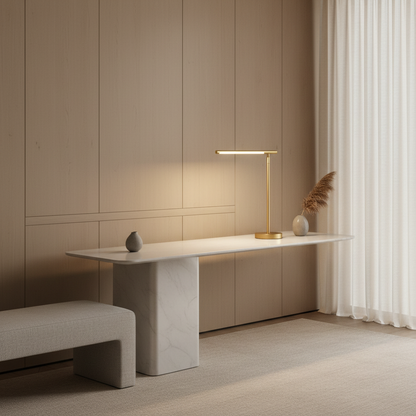 CopperGlow | Modern Elegant Adjustable LED Desk Lamp for Workspaces