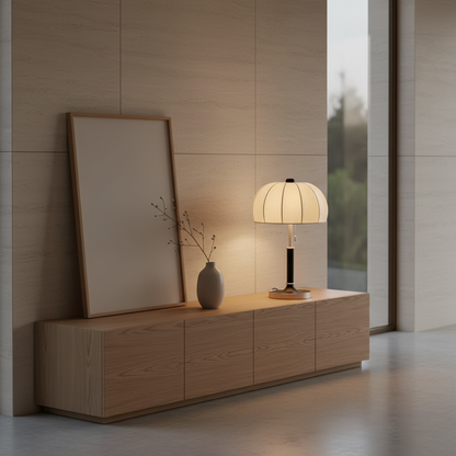 Luminara | Elegant Vintage Brass Dome Bedside Table Lamp for Bedroom
