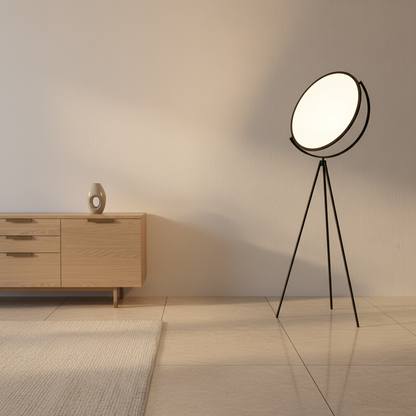 Nocturna | Modern Adjustable Black Metal Tripod Floor Lamp