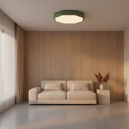 Luminara | Stylish Modern Octagonal LED Flush Mount Ceiling Light