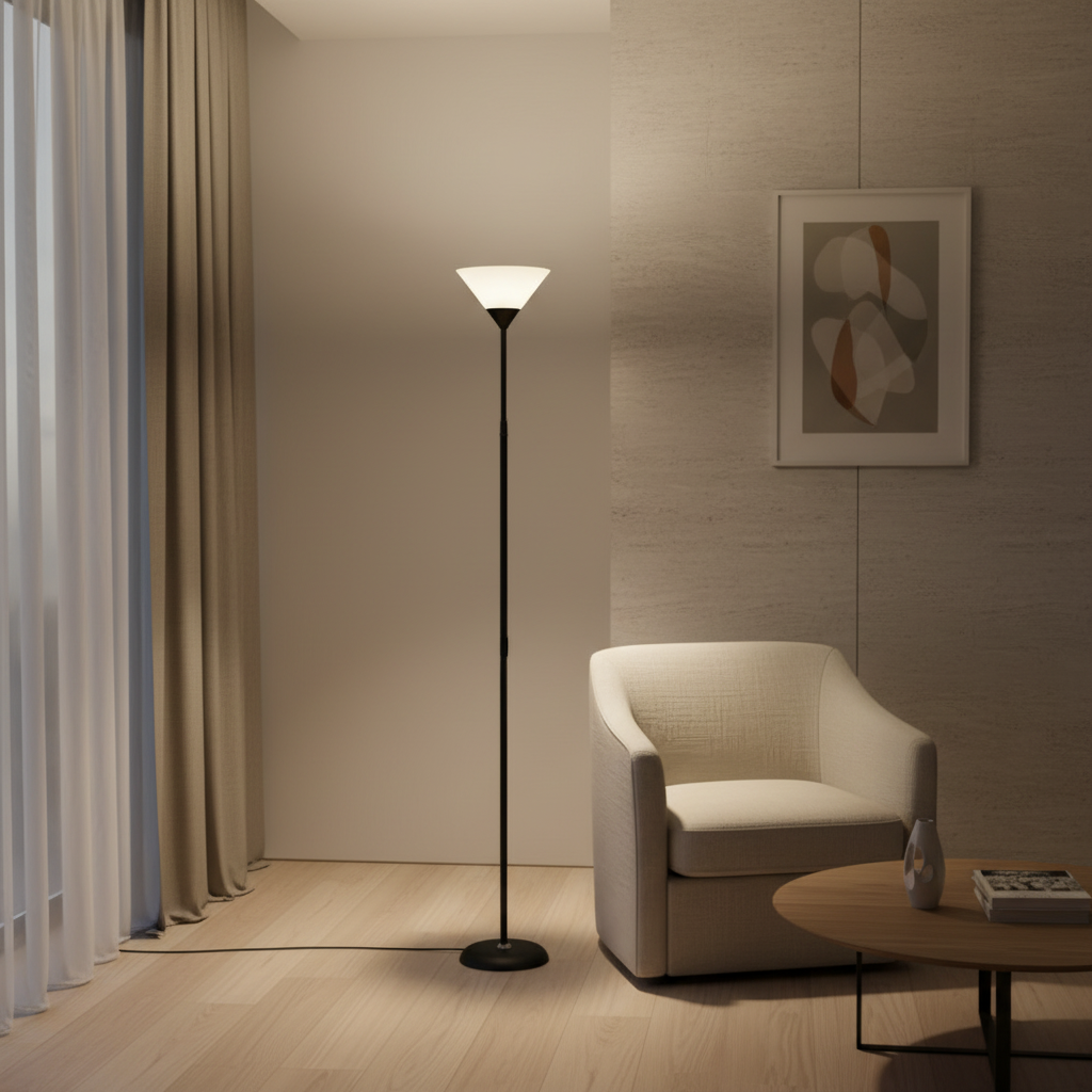 Luminara | Modern Adjustable Dimmable Torchiere Floor Lamp