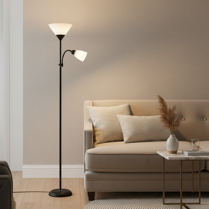 Luminara | Modern Adjustable Dimmable Torchiere Floor Lamp