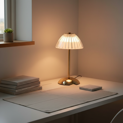 BrassLuxe | Stylish Cordless Battery Operated Bedside Table Lamp