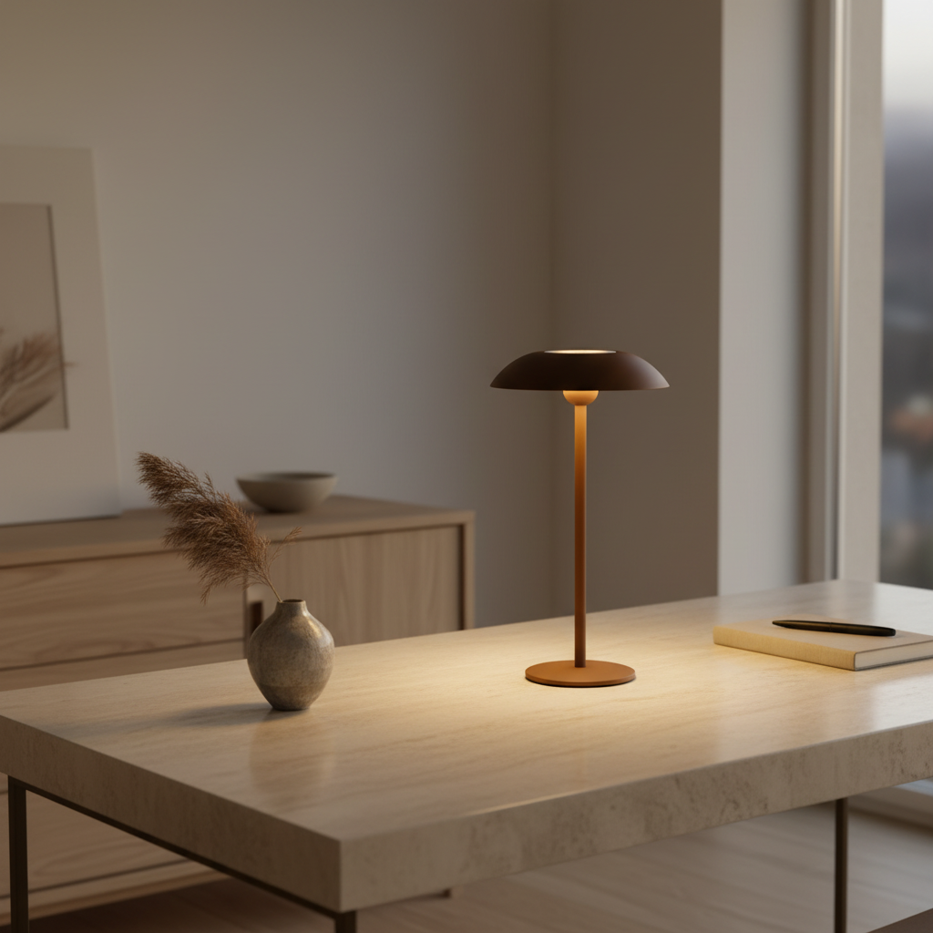 Luminara | Modern Rechargeable Cordless LED Table Lamp for Bedroom