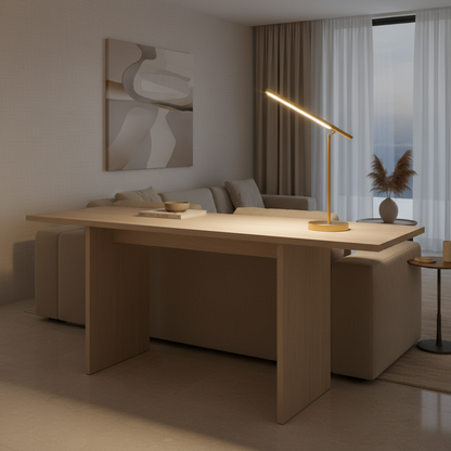 CopperGlow | Modern Elegant Adjustable LED Desk Lamp for Workspaces
