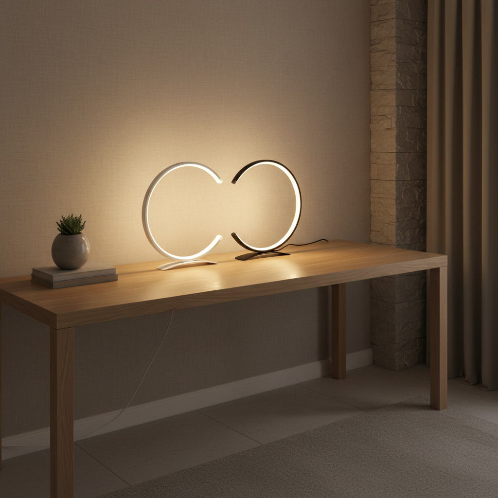 CylindraLight | Modern Touch-Control LED Table Lamp for Bedroom or Desk
