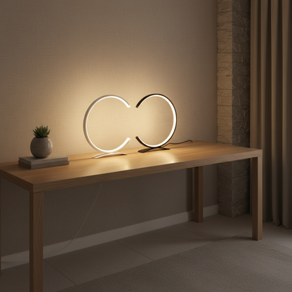 CylindraLight | Modern Touch-Control LED Table Lamp for Bedroom or Desk