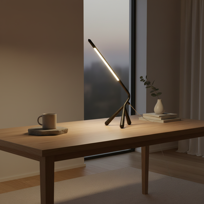 Trilux | Modern Minimalist Three-Legged LED Table Lamp for Bedroom