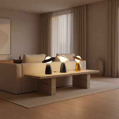 ScarecrowGlow | Whimsical Cordless LED Accent Table Lamp for Bedside Use