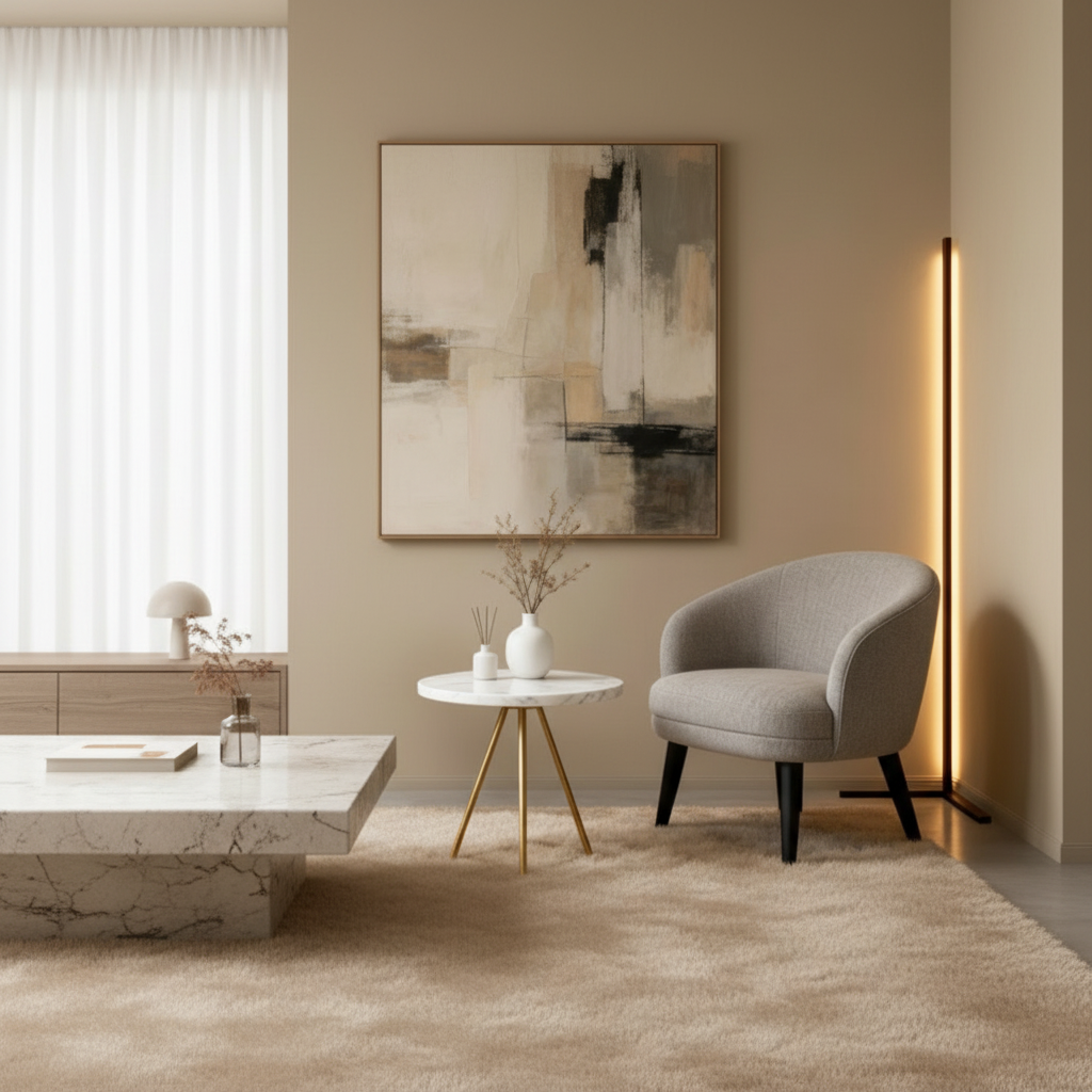 Luminara | Modern Black Corner Floor Lamp with Remote Control and RGB Lights