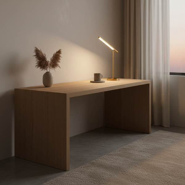 CopperGlow | Modern Elegant Adjustable LED Desk Lamp for Workspaces