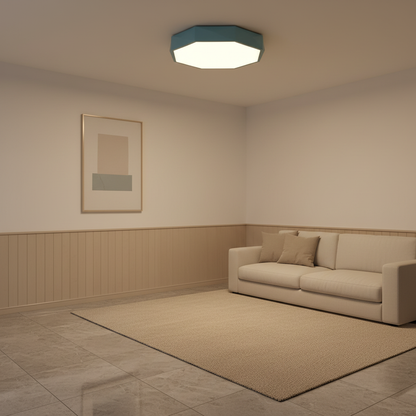 Luminara | Stylish Modern Octagonal LED Flush Mount Ceiling Light