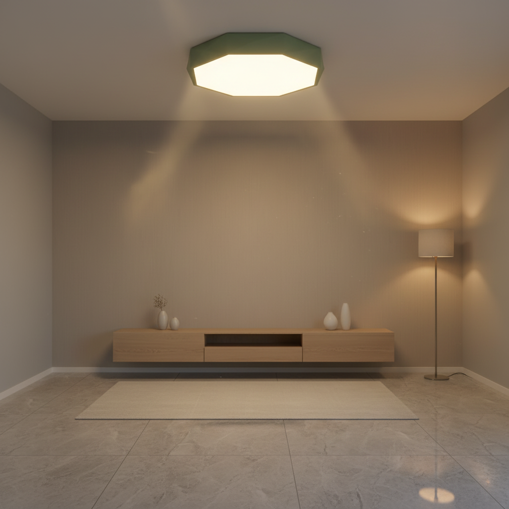 Luminara | Stylish Modern Octagonal LED Flush Mount Ceiling Light