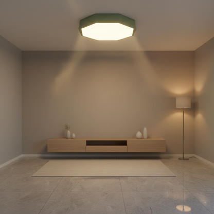 Luminara | Stylish Modern Octagonal LED Flush Mount Ceiling Light