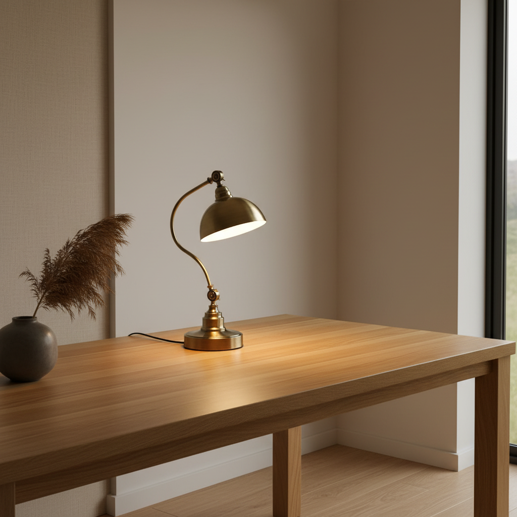 BronzeAura | Elegant Adjustable Gooseneck LED Desk Lamp for Workspace
