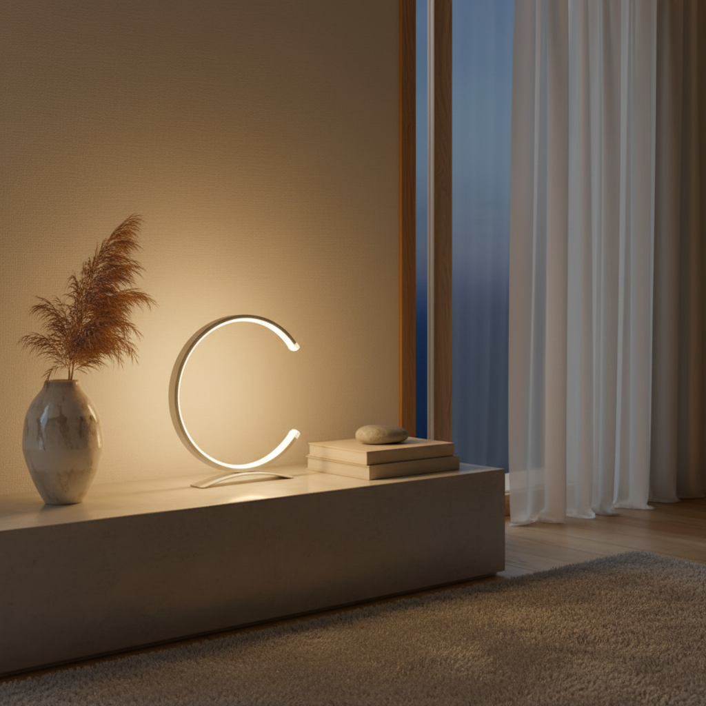 CylindraLight | Modern Touch-Control LED Table Lamp for Bedroom or Desk