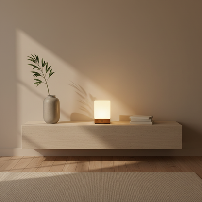 Naturalis | Elegant Minimalist Cordless LED Table Lamp with Wood Base