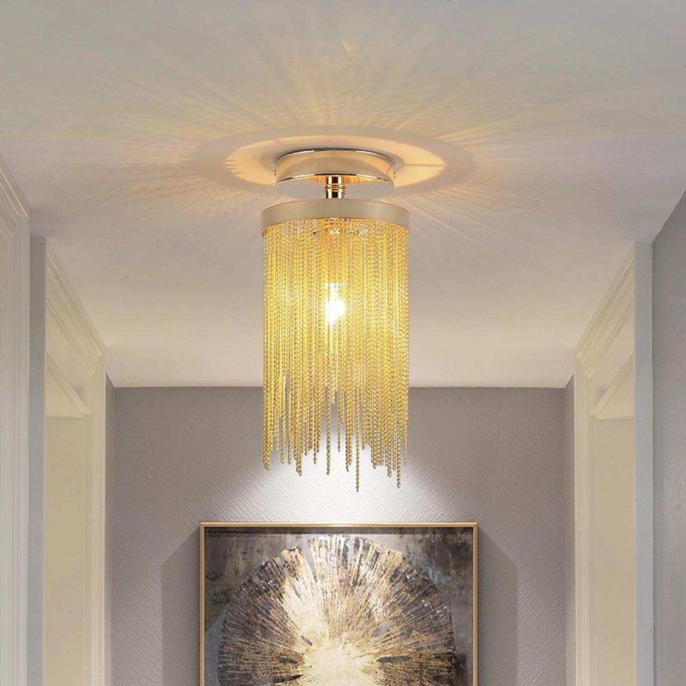 TasselGlow | Elegant Modern Farmhouse Flush Mount Ceiling Light