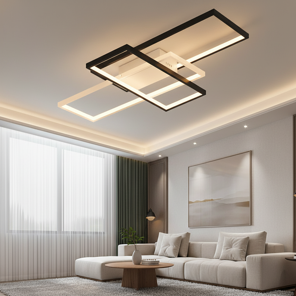 Luminara | Stylish Modern Multi-Tiered Flush Mount Ceiling Light Fixture
