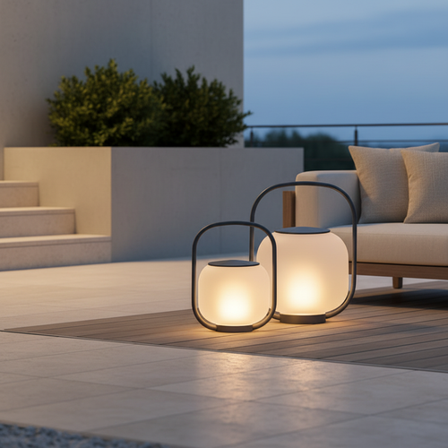 Luminara | Modern Waterproof Solar Powered Outdoor Lantern
