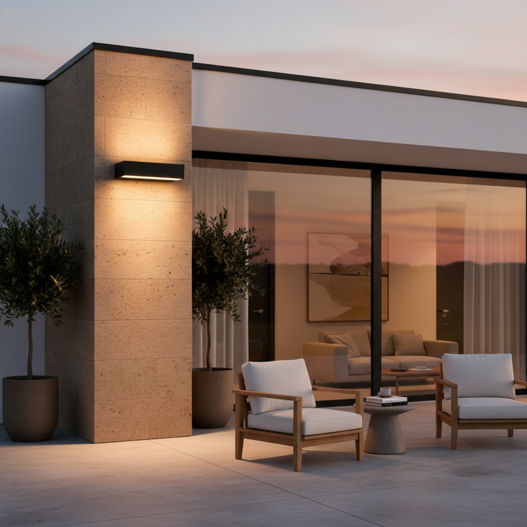 Modern Outdoor Ceiling Light | Waterproof Adjustable Porch Lighting