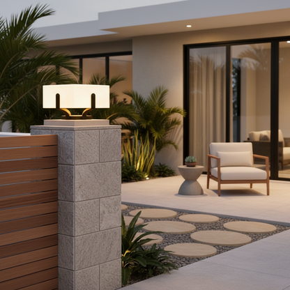Luminara | Modern Elegant Solar Outdoor Garden Pillar Light