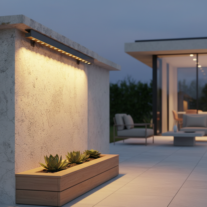 Outdoor LED Wall Light – Linear Upward Wall Washer, Durable Aluminium