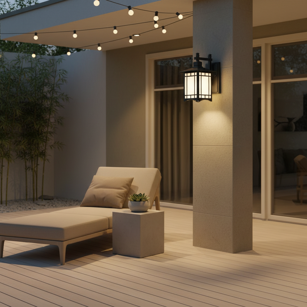 Luminara | Stylish Durable Outdoor Wall Sconce with Glass Shade