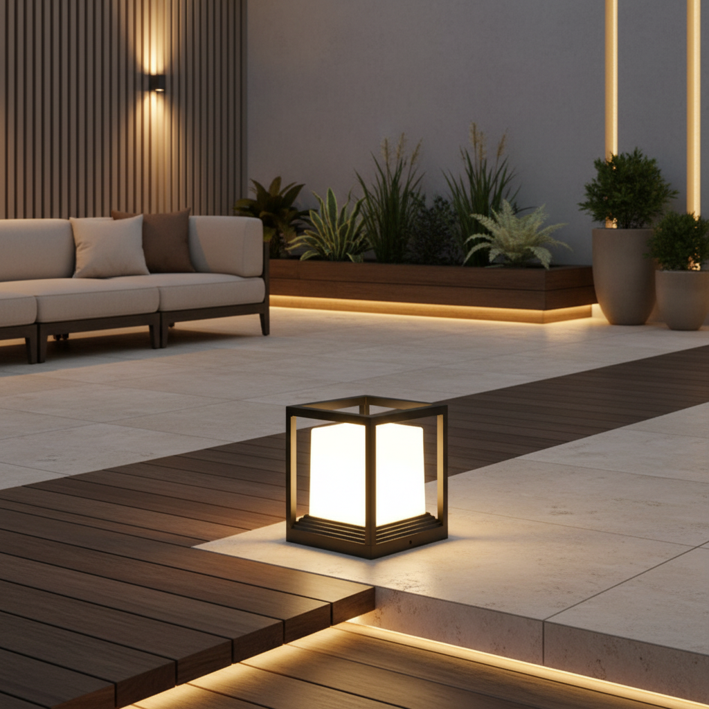 Elegant Solar Garden Light | Waterproof LED Courtyard Pathway Lamp
