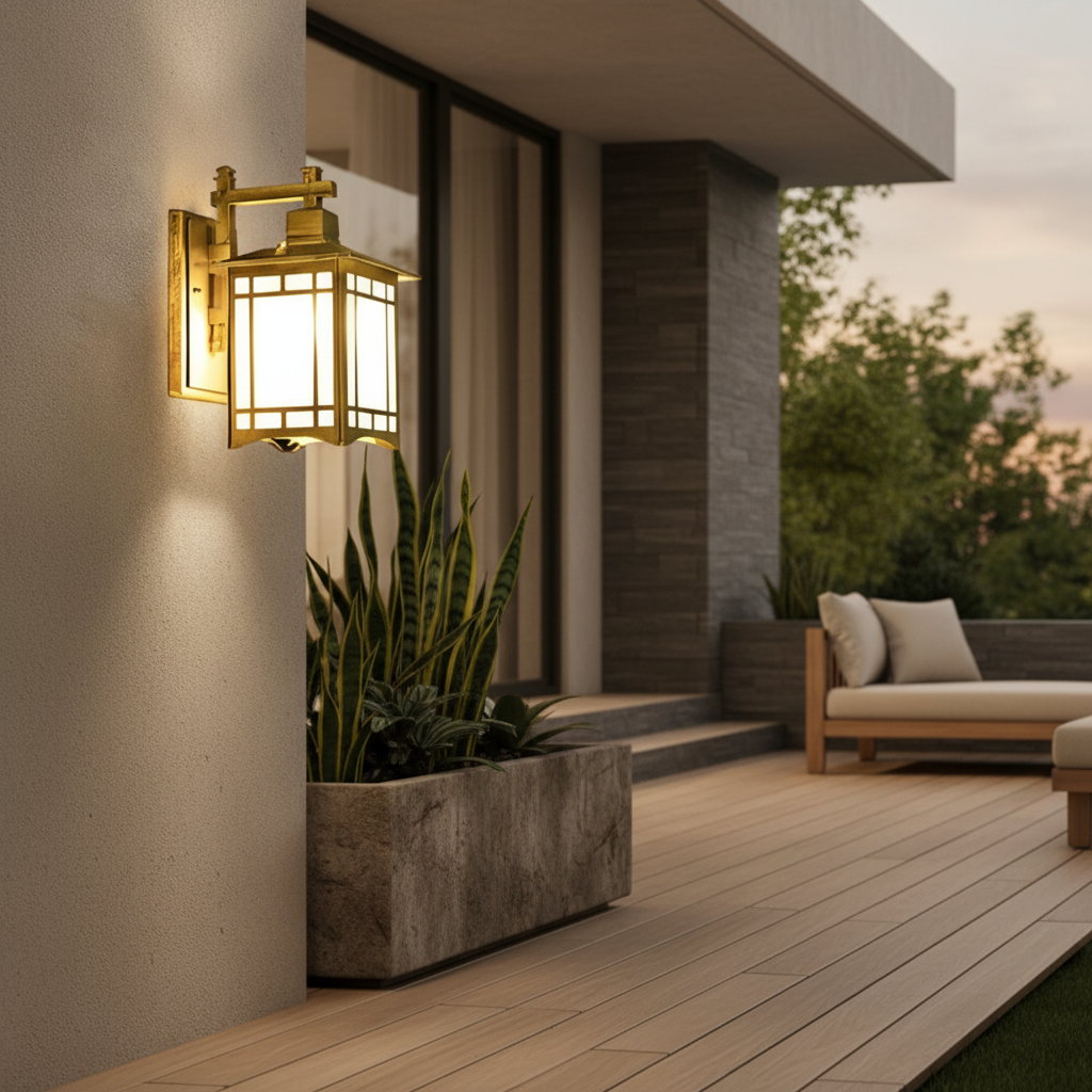 Luminara | Stylish Durable Outdoor Wall Sconce with Glass Shade
