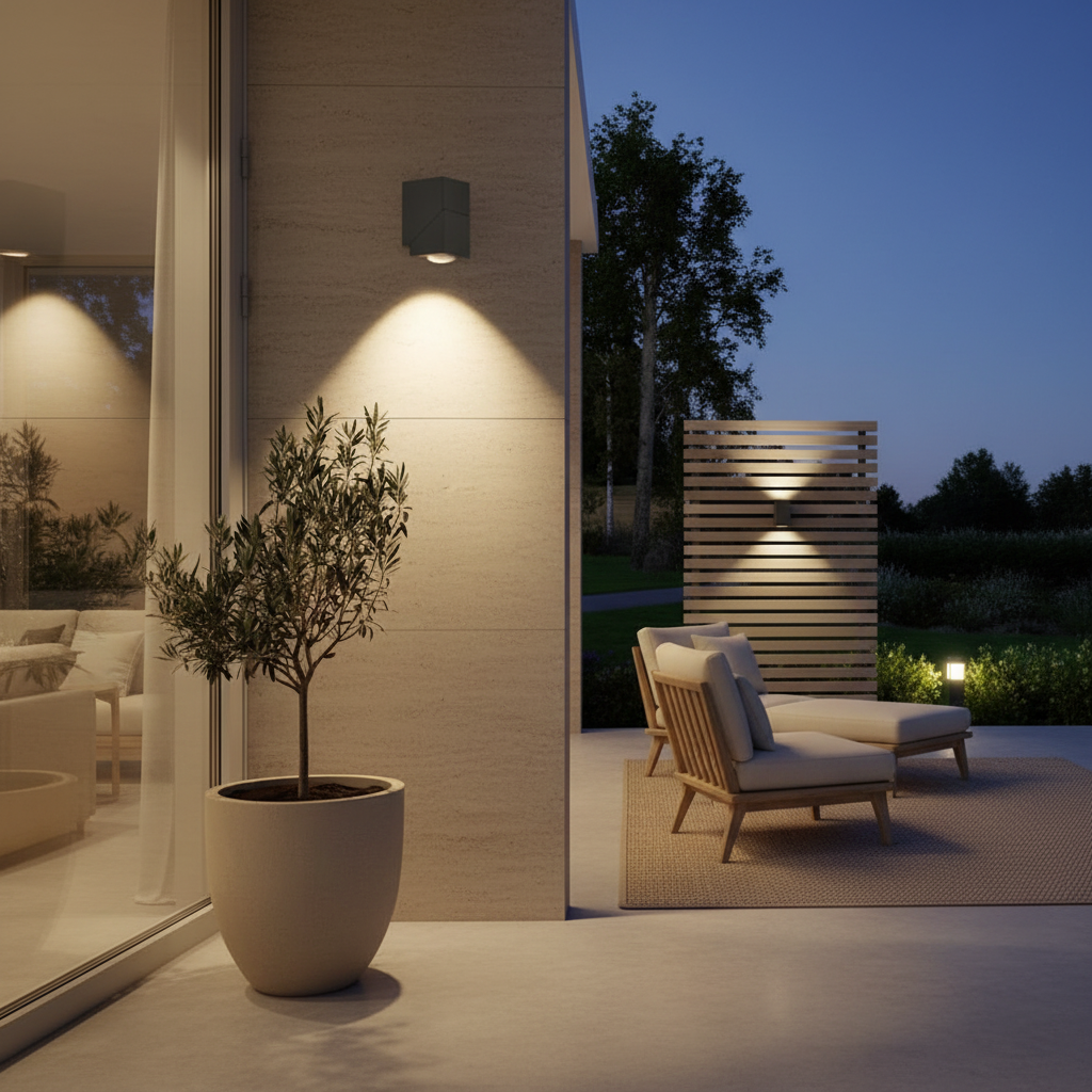 Luminara | Modern Black Outdoor Up Down Wall Lights Sconce