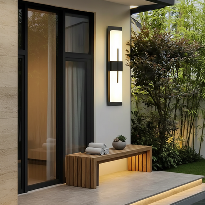 Luminara | Stylish Waterproof Black Outdoor Wall Lantern Fixture