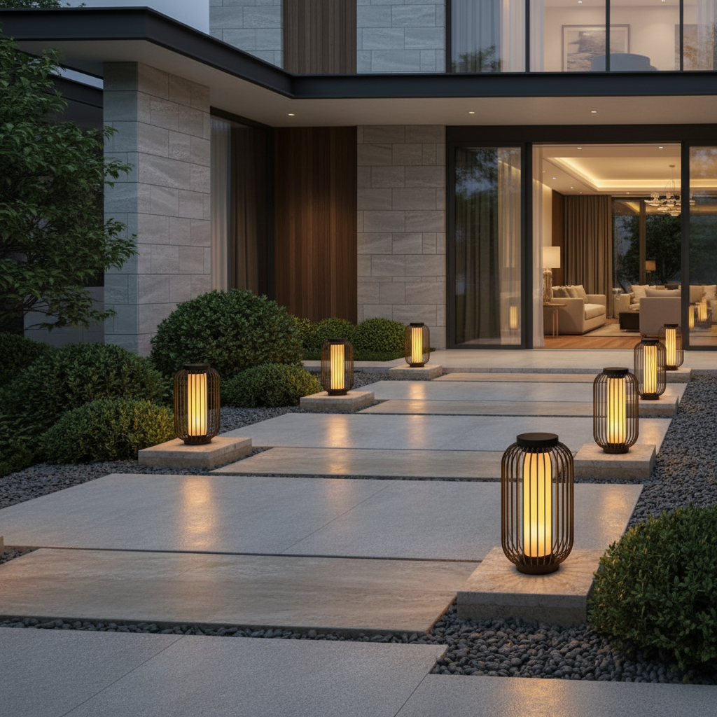 Luminara | Stylish Modern Outdoor Wall Lantern with Waterproof Design