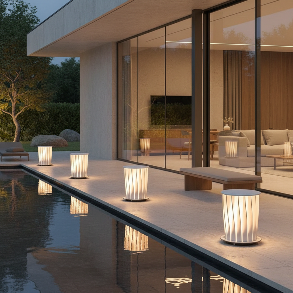 Luminara | Stylish Twisted Metal Solar Outdoor Lantern Light