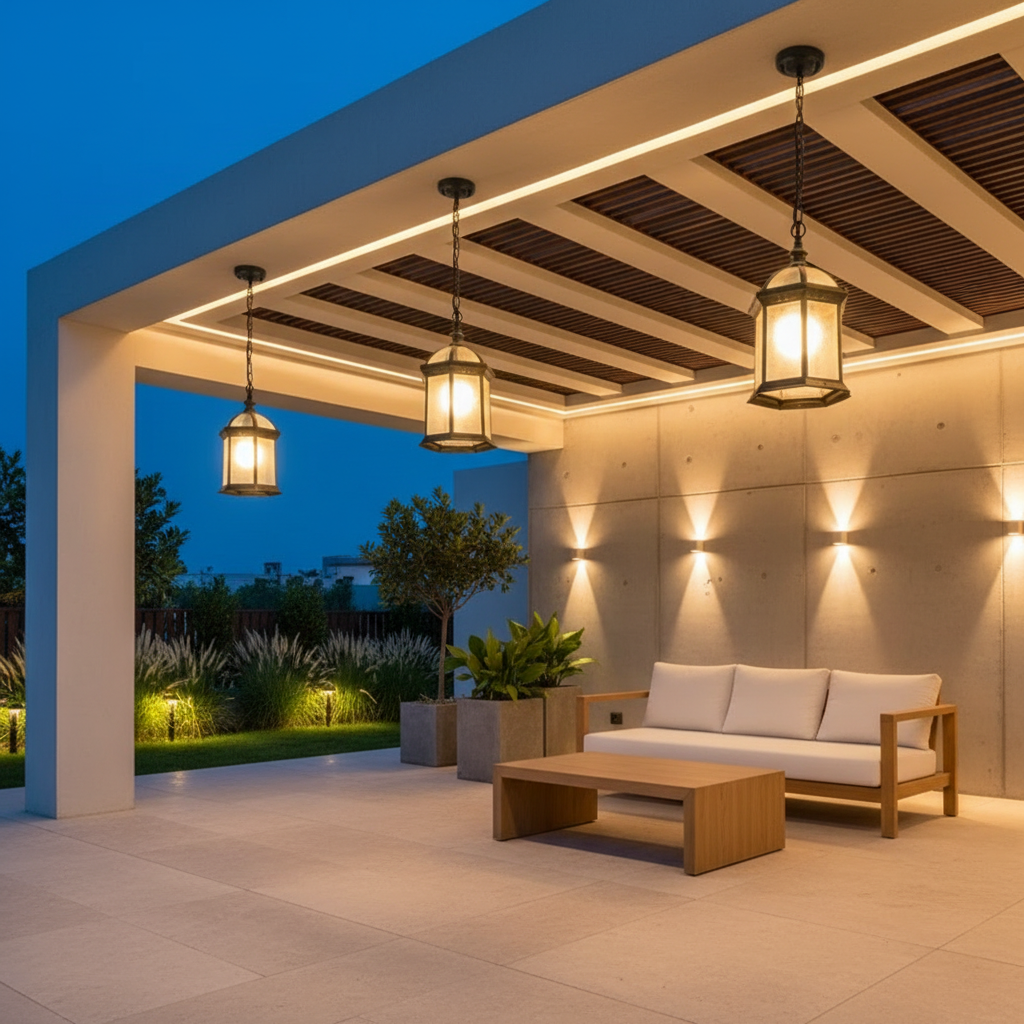Luminara | Elegant Retro Aluminum Outdoor Wall Lights for Classic Illumination