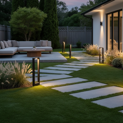 Nocturna | Elegant Minimalist Black Outdoor Garden Lights Bollard Fixture