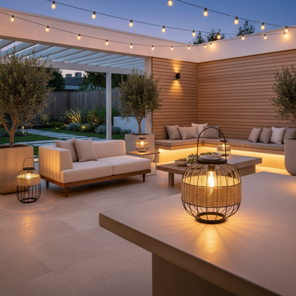 WickerGlow | Elegant Eco-Friendly Solar Hanging Lantern Light