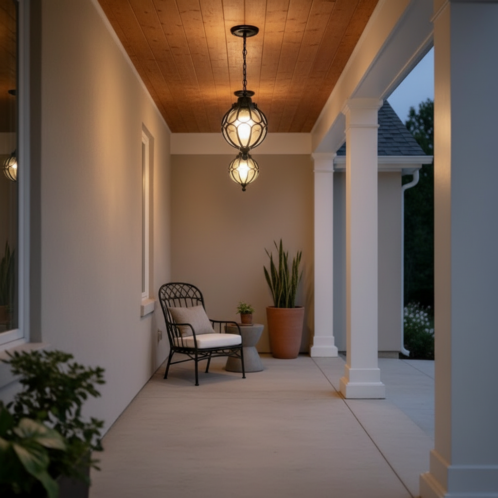 Luminara | Elegant Vintage Outdoor Pendant Light Fixture for Gardens