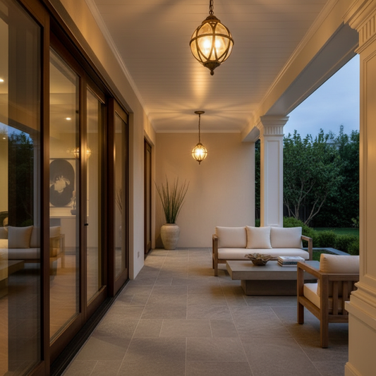 Luminara | Stylish Retro Metal Outdoor Pendant Light Fixture