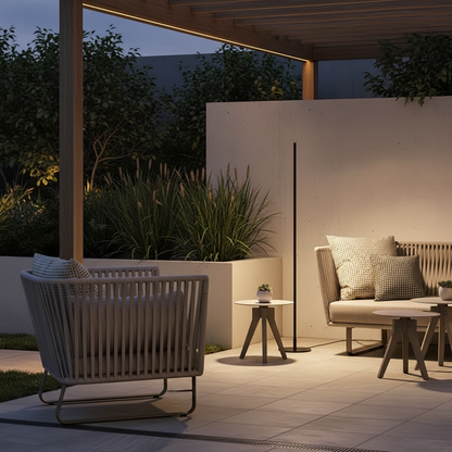 Modern Linear Outdoor Floor Lamp | IP65 Waterproof LED Garden Light