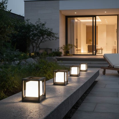 Elegant Solar Garden Light | Waterproof LED Courtyard Pathway Lamp