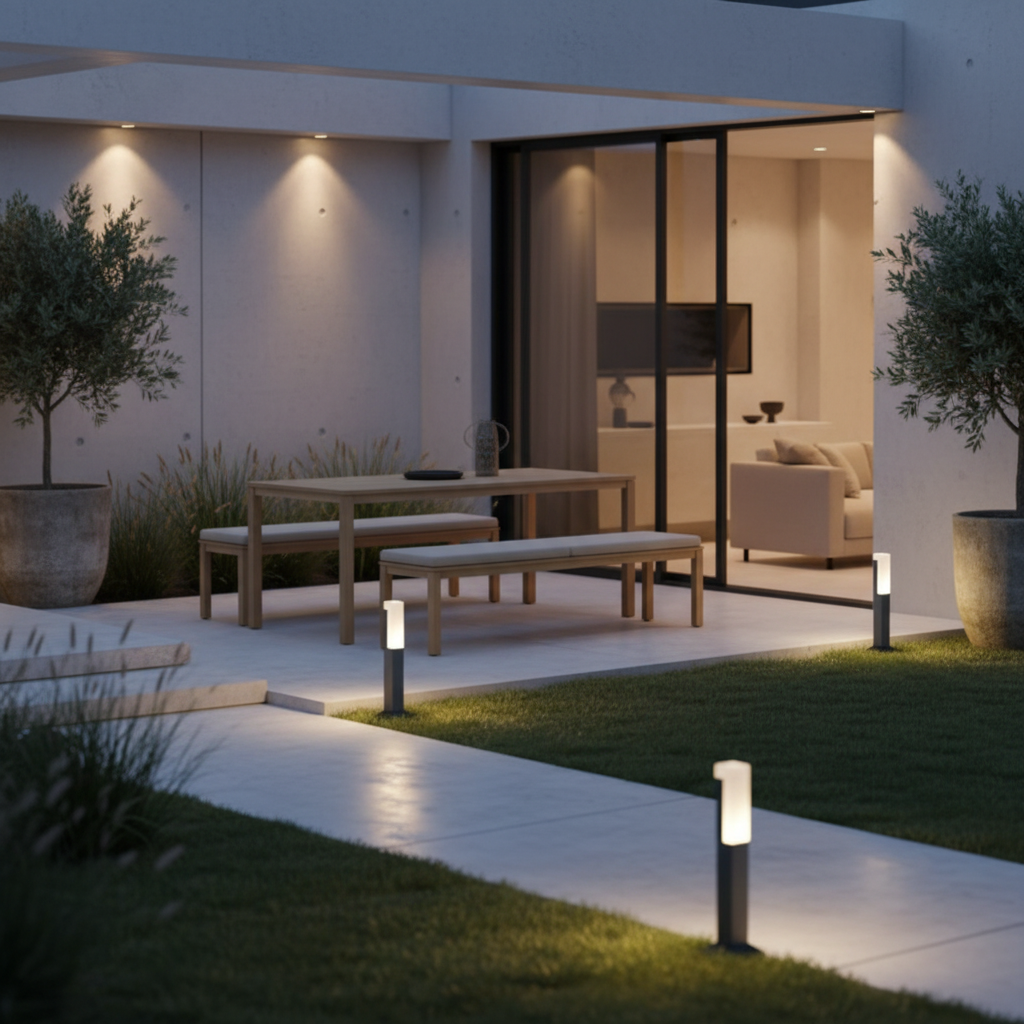 CubicLight | Modern Minimalist Aluminum LED Bollard Light for Outdoors