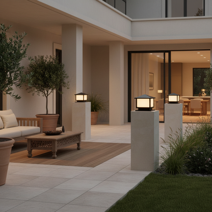 Solara | Modern Durable Solar Outdoor Pillar Garden Lights