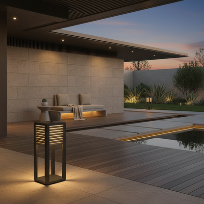 Lumenara | Modern Sleek Portable Outdoor Lantern for Versatile Illumination