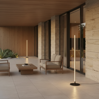 Modern Linear Outdoor Floor Lamp | IP65 Waterproof LED Garden Light