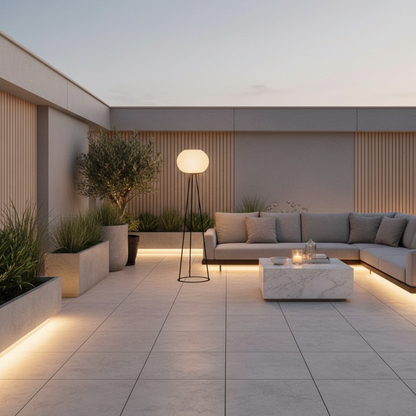Solar LED Outdoor Floor Lamp | Waterproof Garden Light with Adjustable Glow